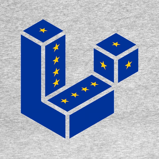 Laravel logo with European Union flag by WiloAhadi